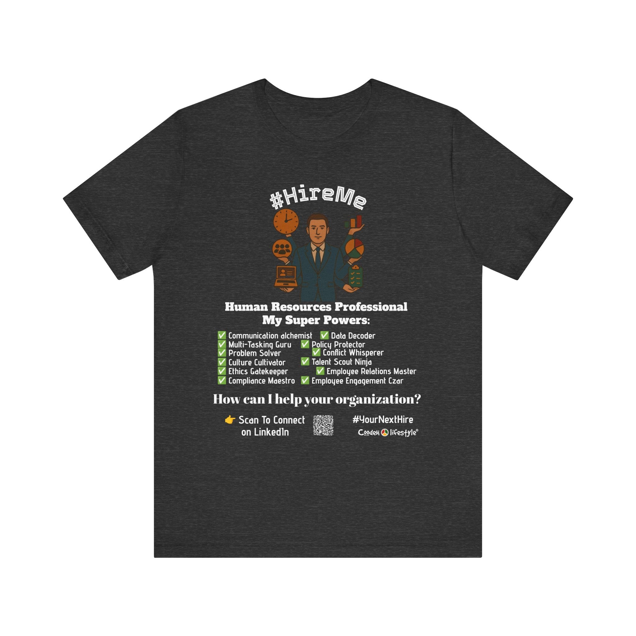 Short Sleeve Conversation Tee (#HireMe-M)