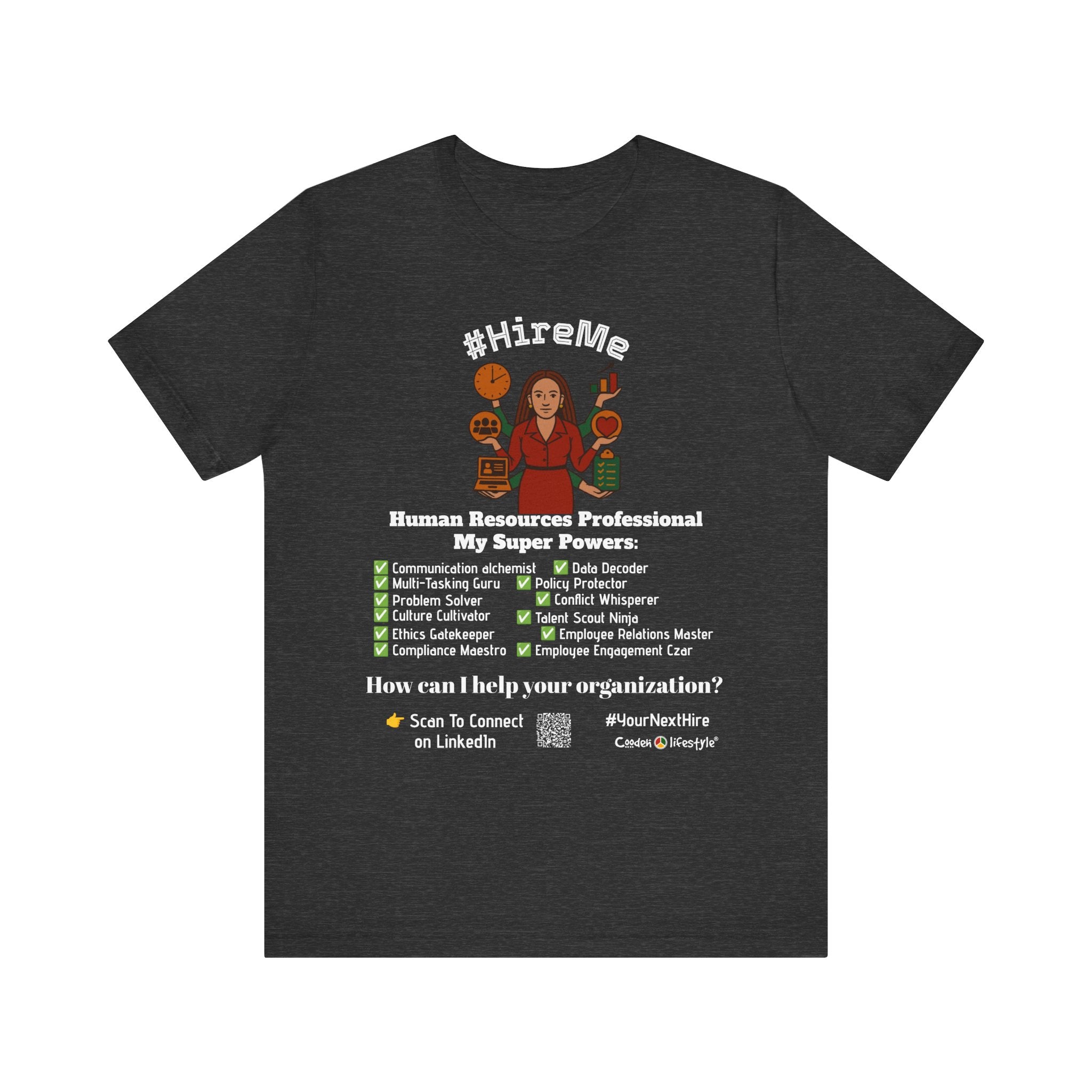 Short Sleeve Conversation Tee (#HireMe-W)