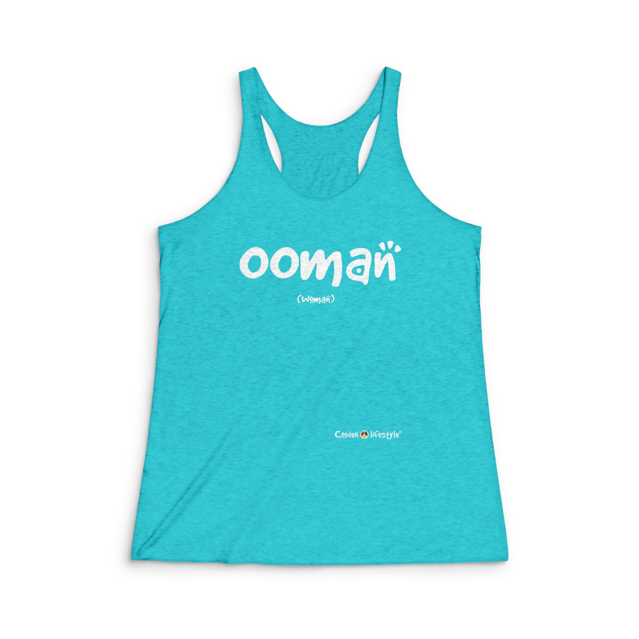 Women's Tri-Blend Racerback Tank (Ooman)