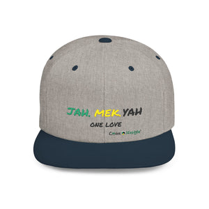 Flat Bill Snapback Hat (JahMekYah)