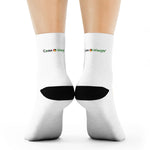 Load image into Gallery viewer, Coodeh Crew Socks (PAN-WHT2)
