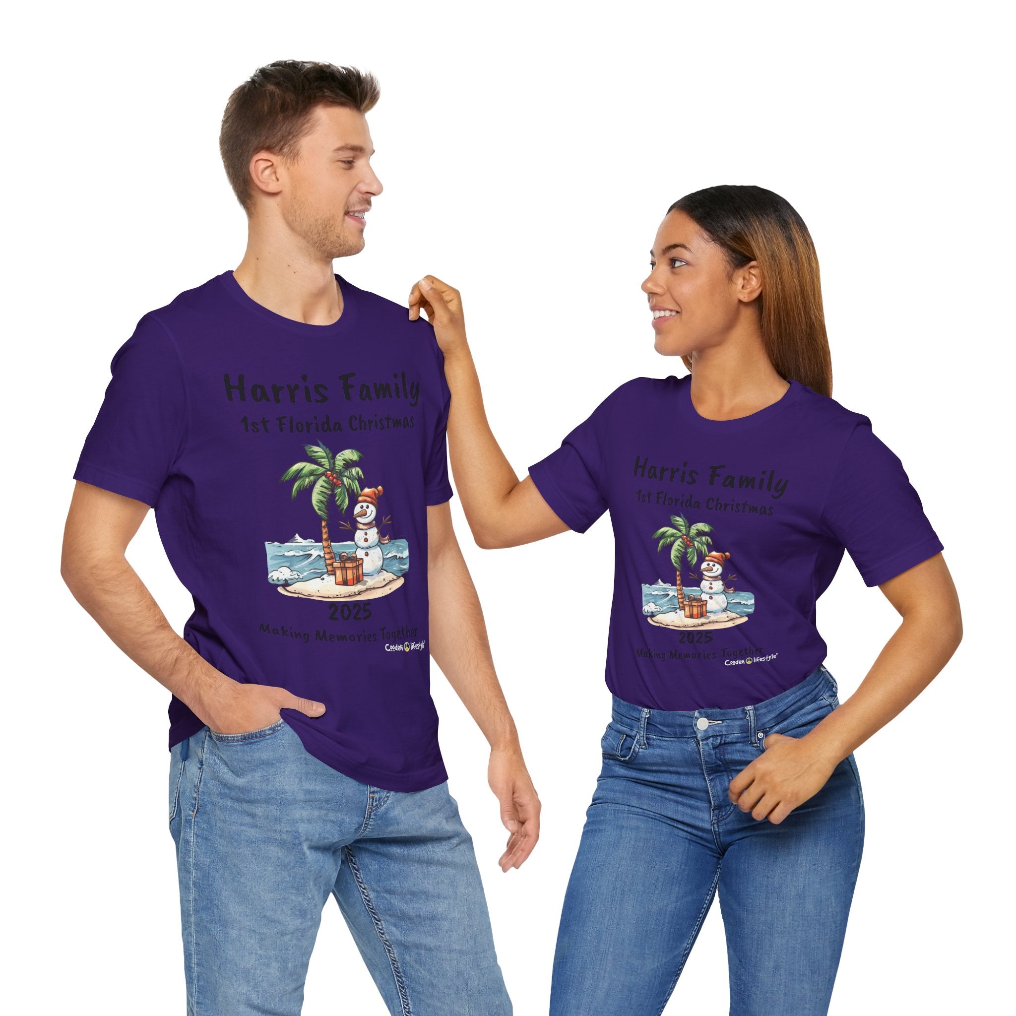 Unisex Jersey Short Sleeve Tee (Family Christmas)