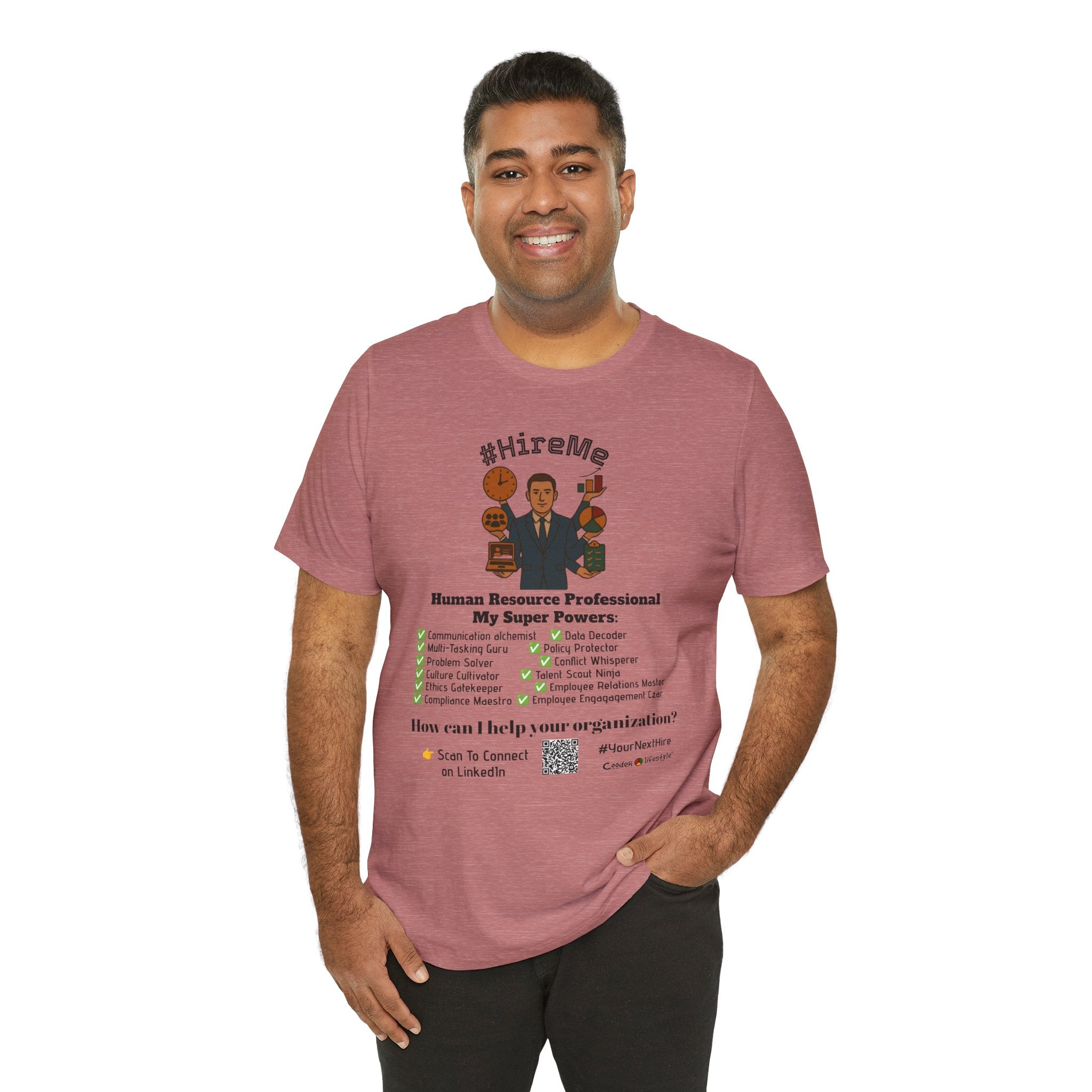 Copy of Short Sleeve Conversation Tee (#HireMe-M)