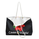 Load image into Gallery viewer, Coodeh Weekender Bag (BIGFLWR-BLK)
