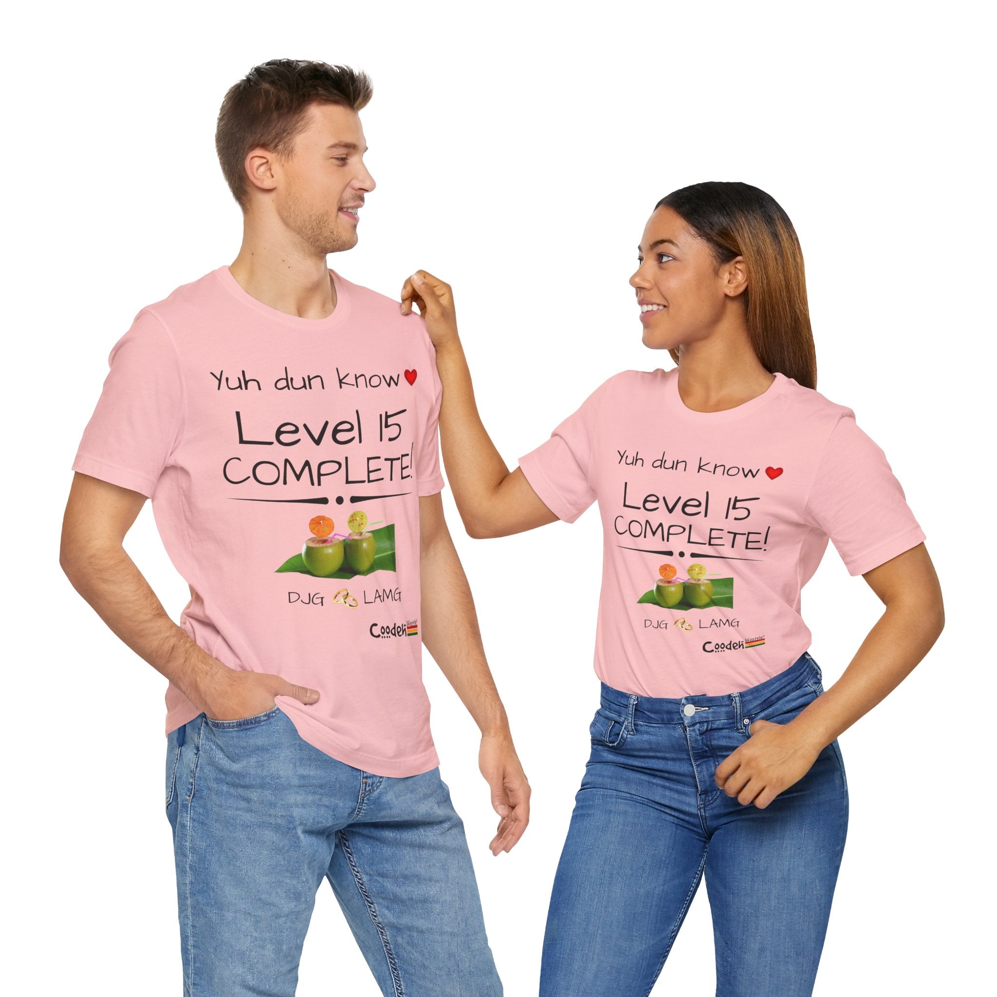 Custom His & Hers Jersey Short Sleeve Tee (Anniv)