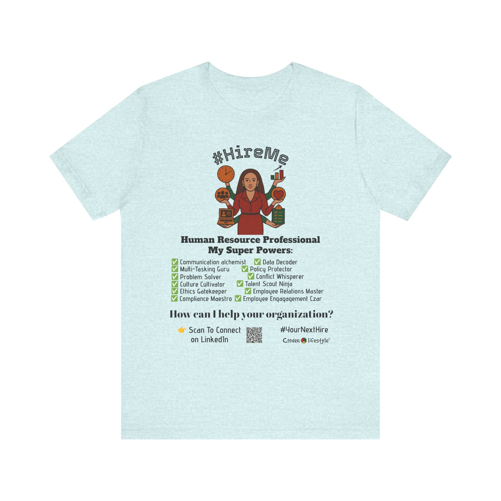 Short Sleeve Conversation Tee (#HireMe-W)