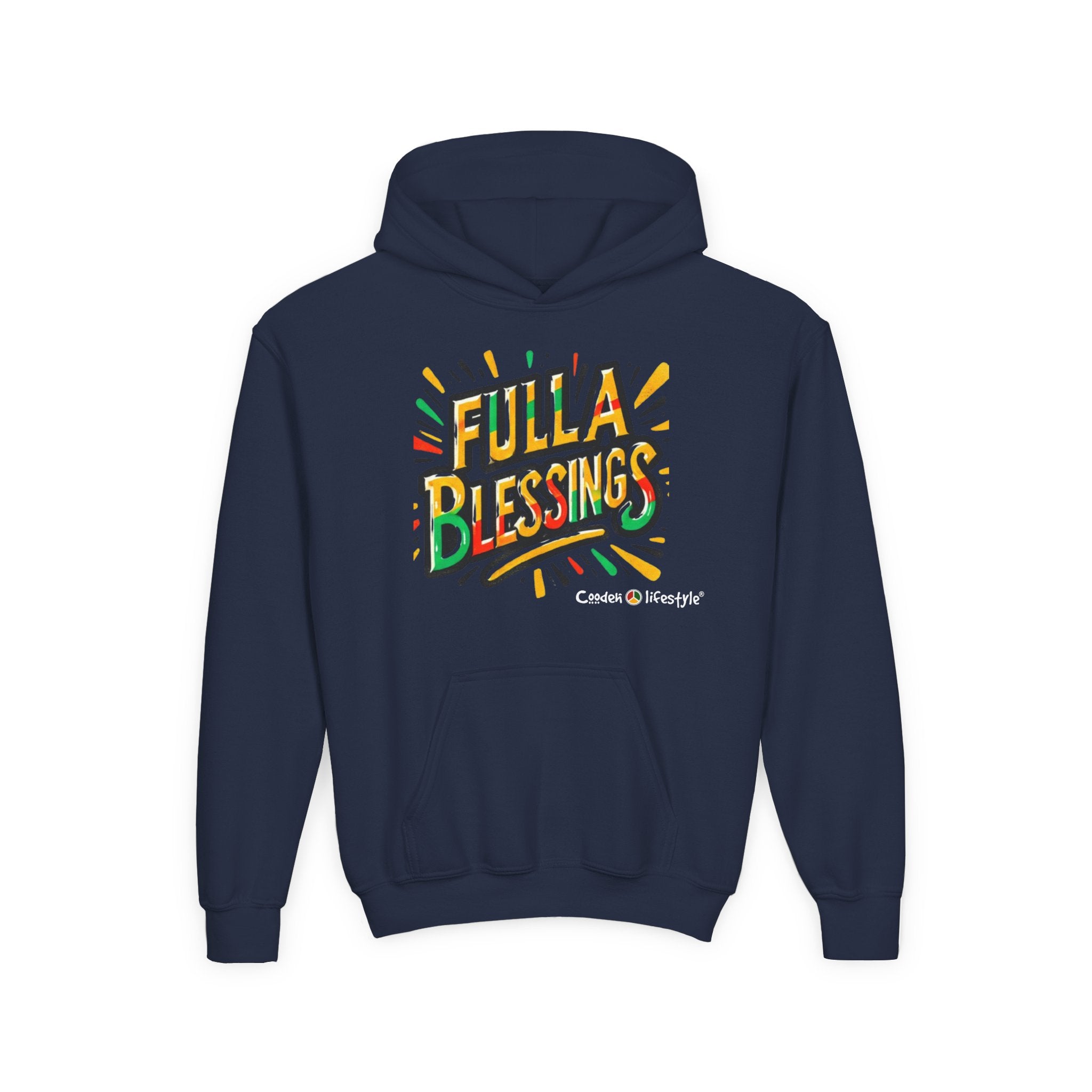 Youth Hooded Sweatshirt (Full-Bless)