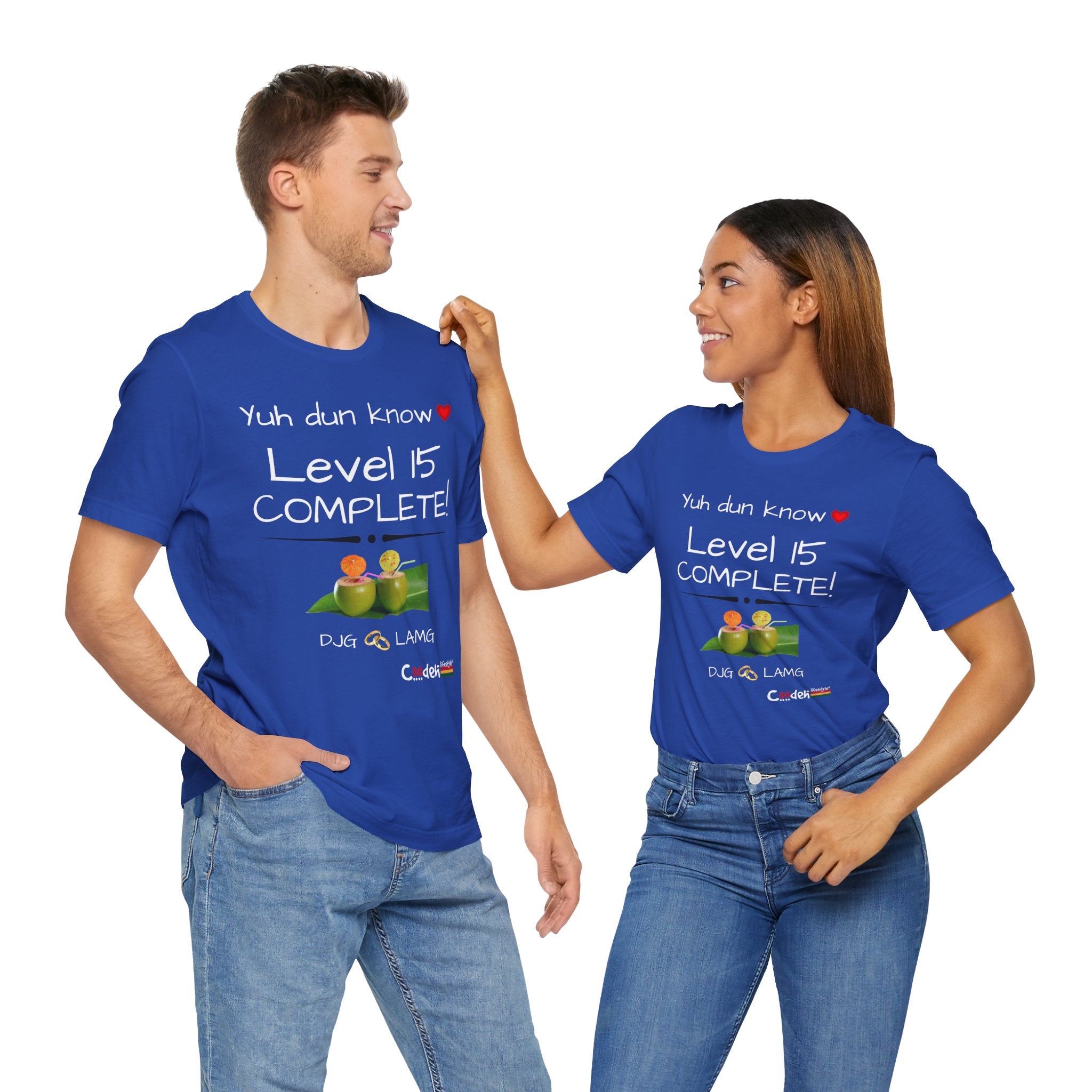 Custom His & Hers Jersey Short Sleeve Tee (Anniv)