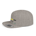 Load image into Gallery viewer, Flat Bill Snapback Hat (JahMekYah)
