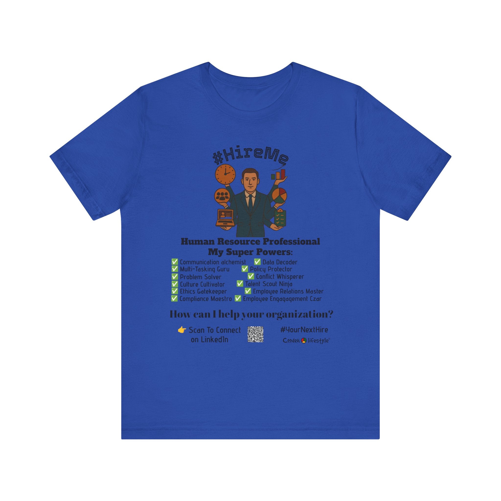 Short Sleeve Conversation Tee (#HireMe-M)