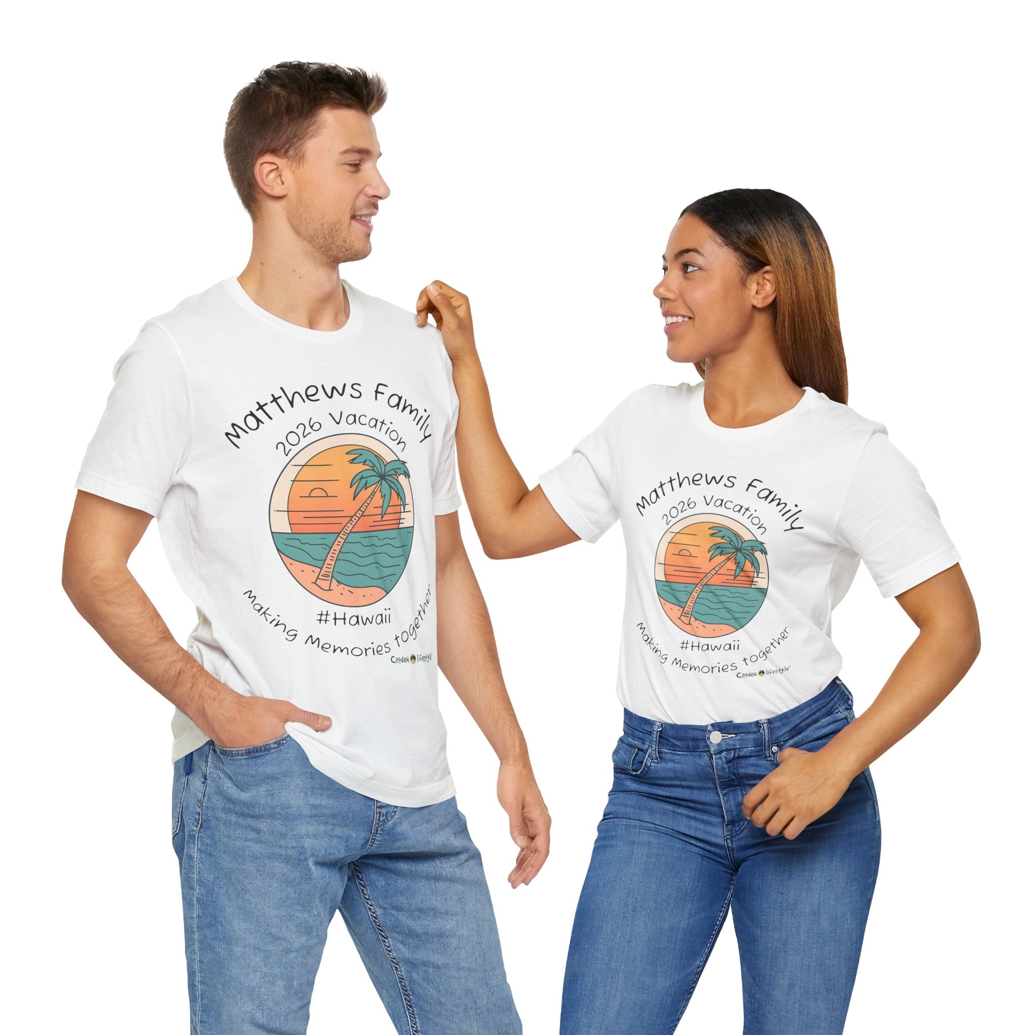 Unisex Jersey Short Sleeve Tee (Family Vacation)