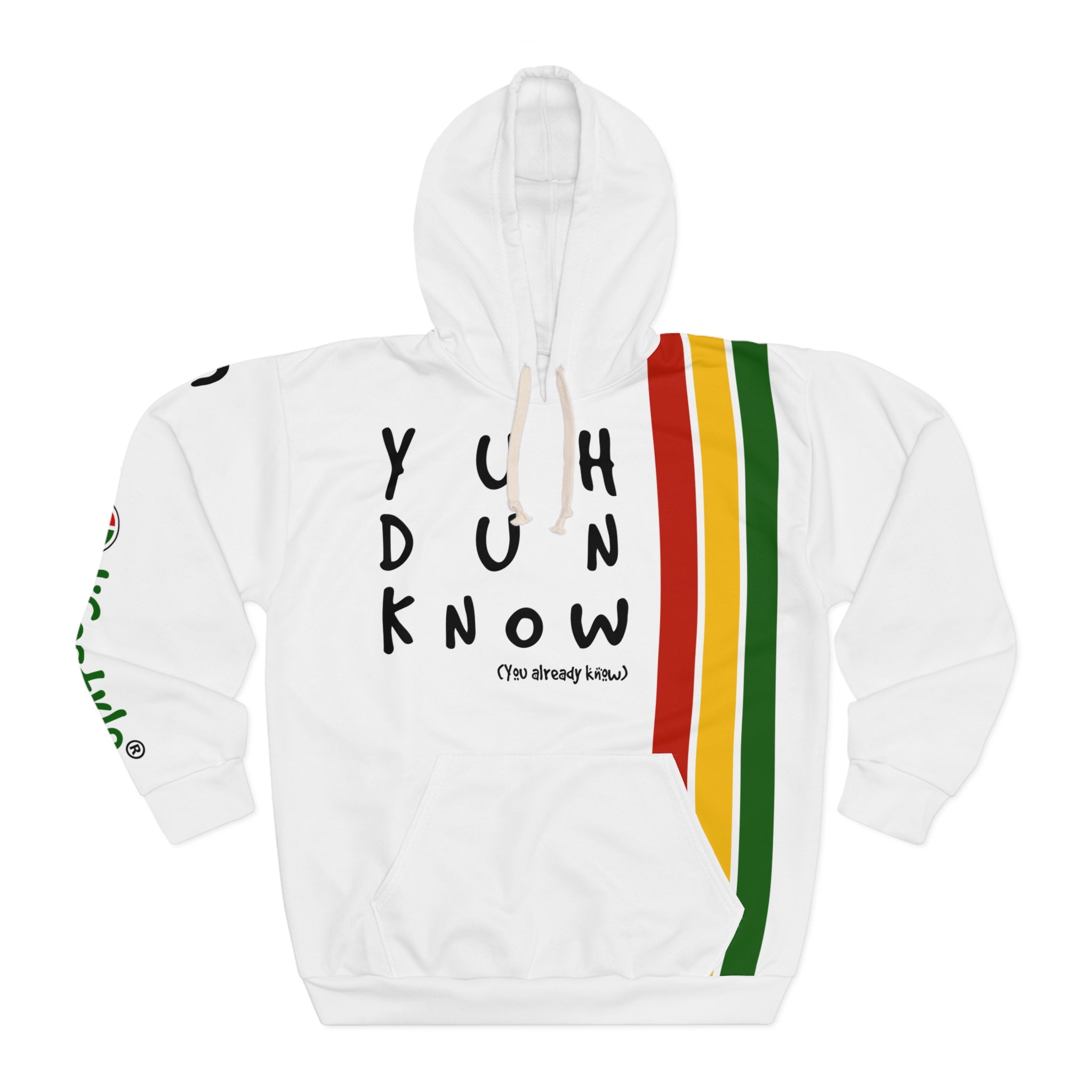 Unisex Pullover Hoodie (YuhDunKnow-WHTPANCOL)