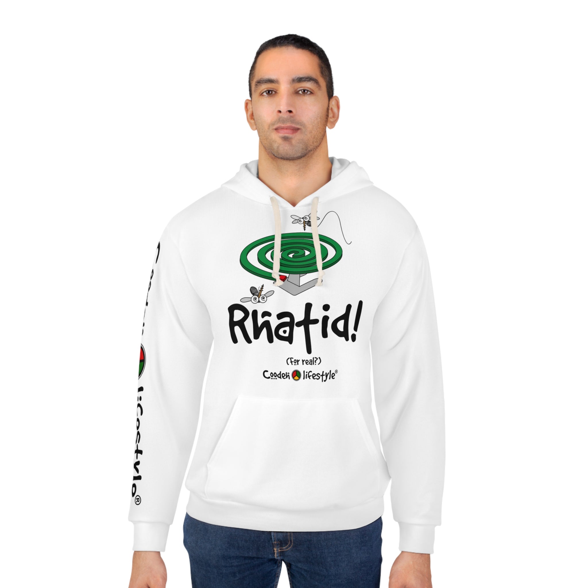 Unisex Pullover Hoodie (RHATID-WHTPANCOL)