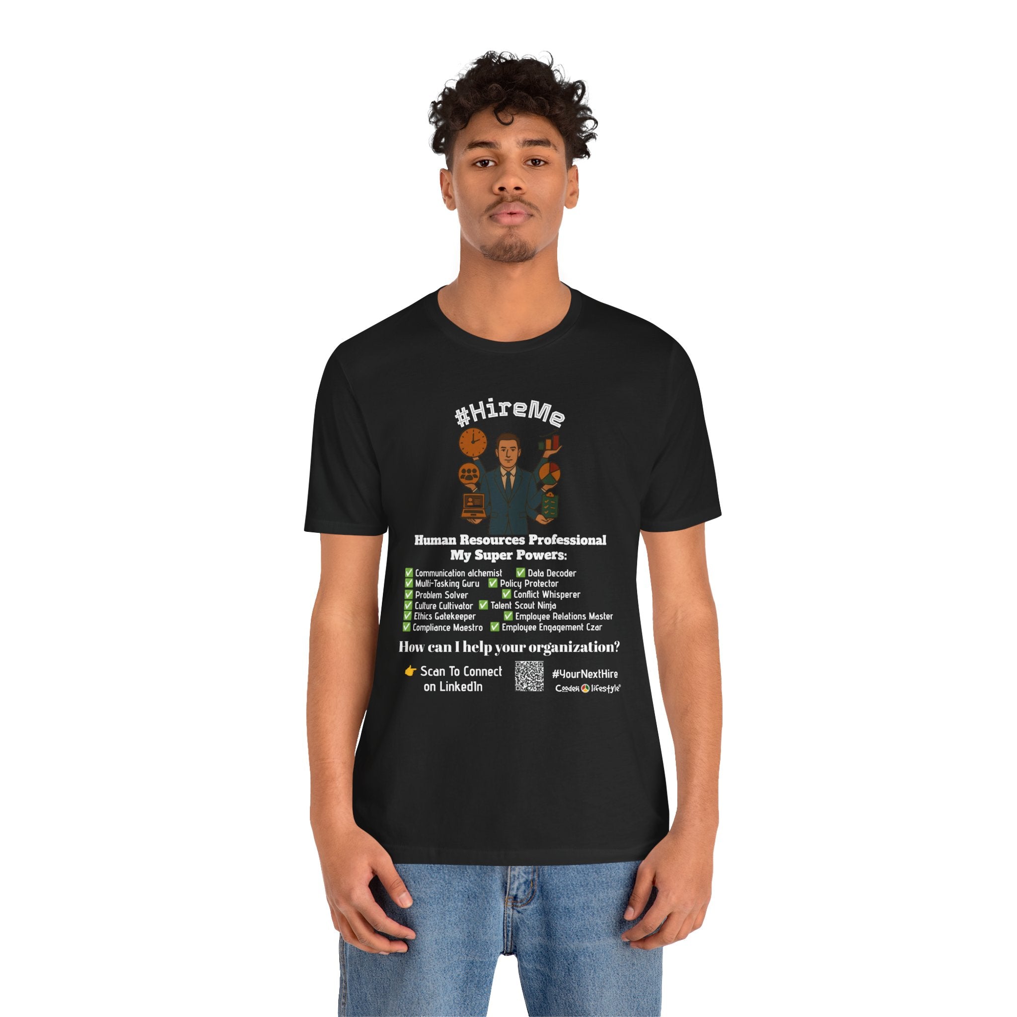 Copy of Short Sleeve Conversation Tee (#HireMe-M)