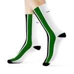 Load image into Gallery viewer, Coodeh Crew Socks (UNIA-WHT)
