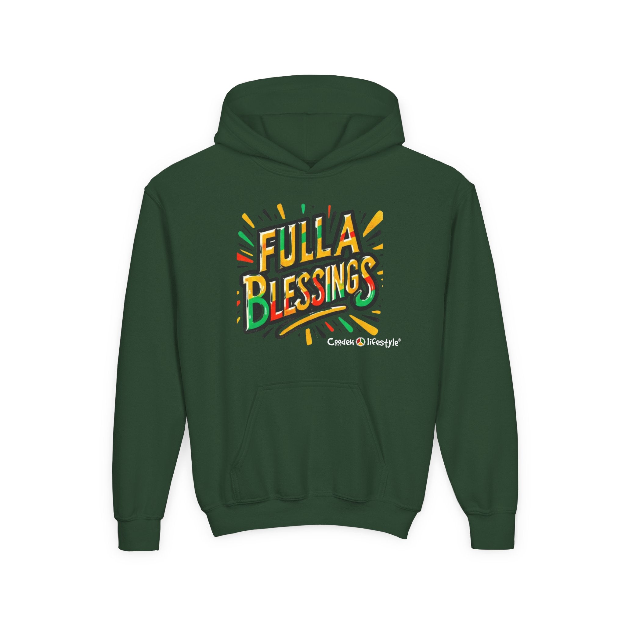 Youth Hooded Sweatshirt (Full-Bless)