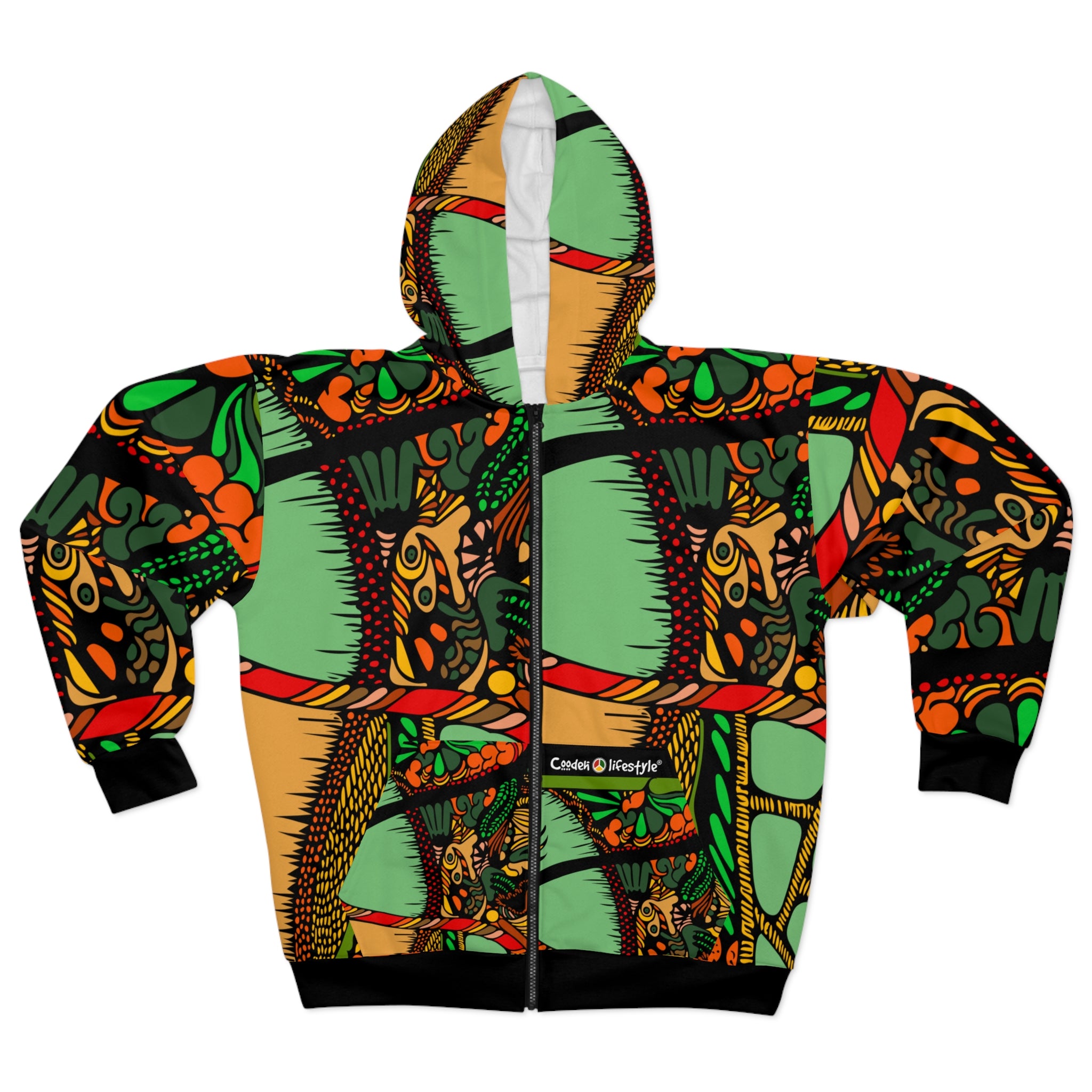 Unisex Zip Hoodie (Multi-Art3-AAF)