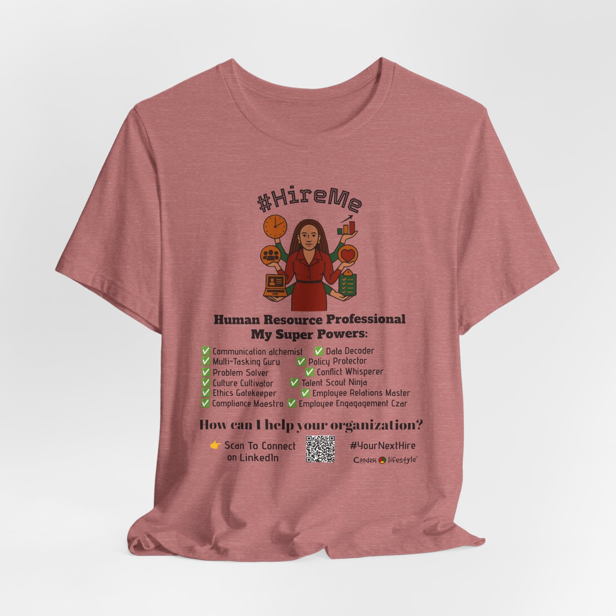 Short Sleeve Conversation Tee (#HireMe-W)