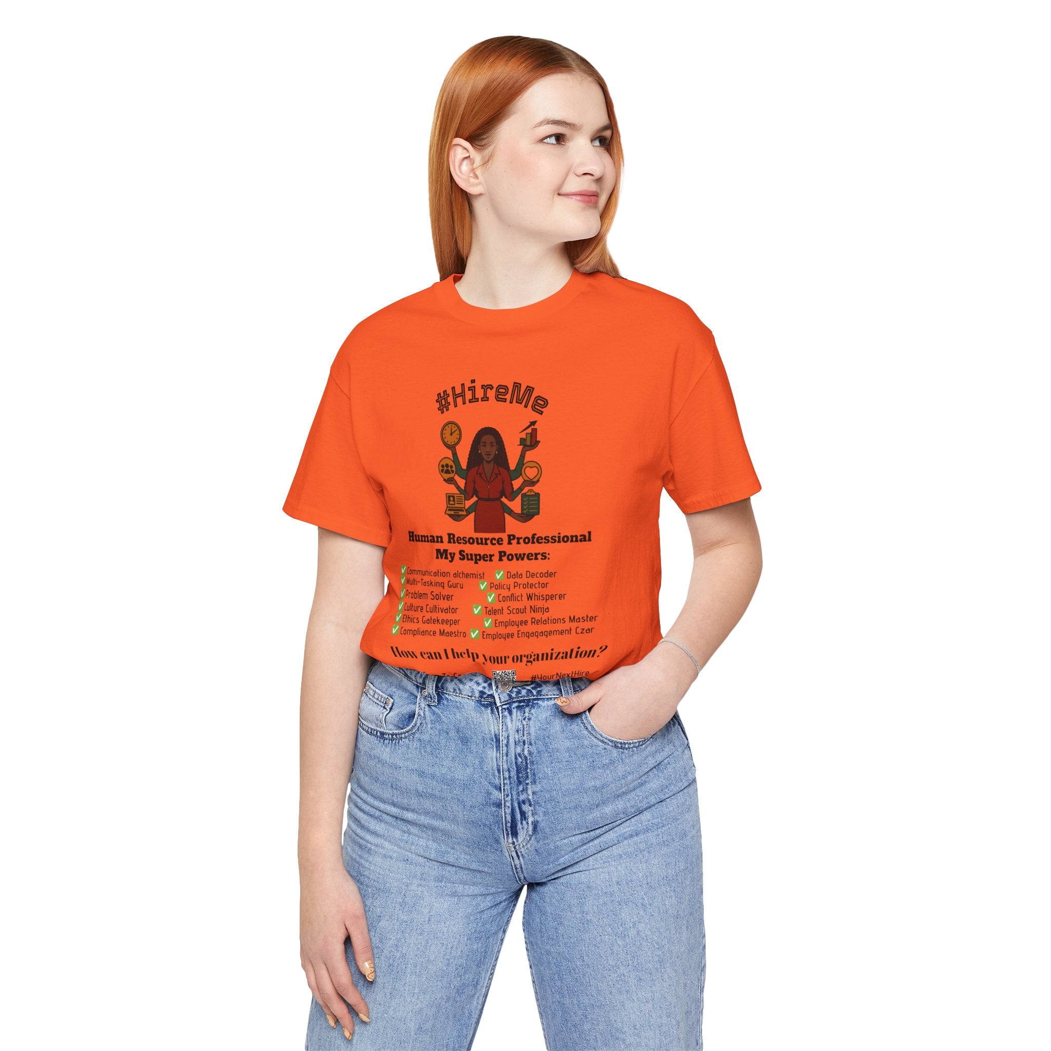 Short Sleeve Conversation Tee (#HireMe)