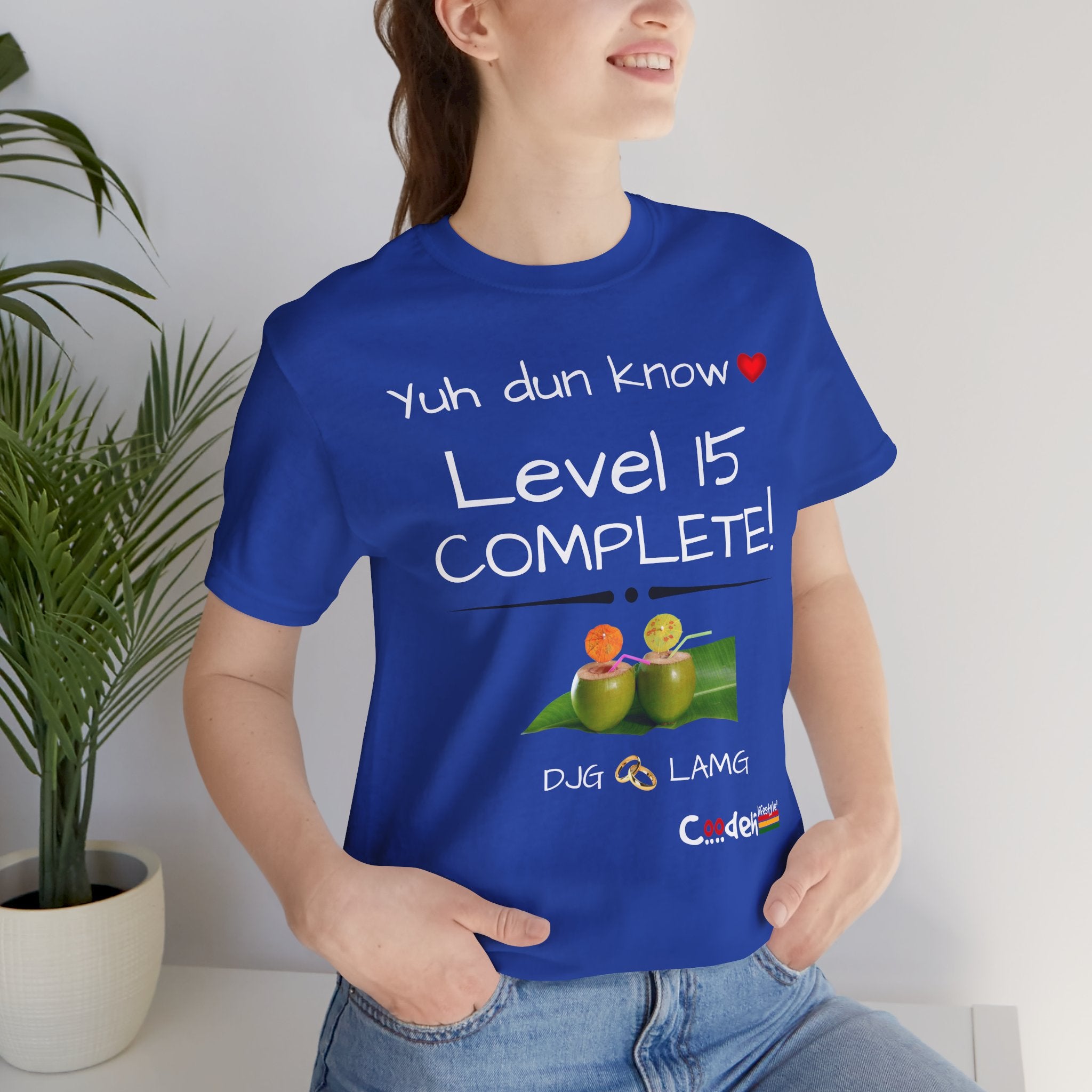 Custom His & Hers Jersey Short Sleeve Tee (Anniv)