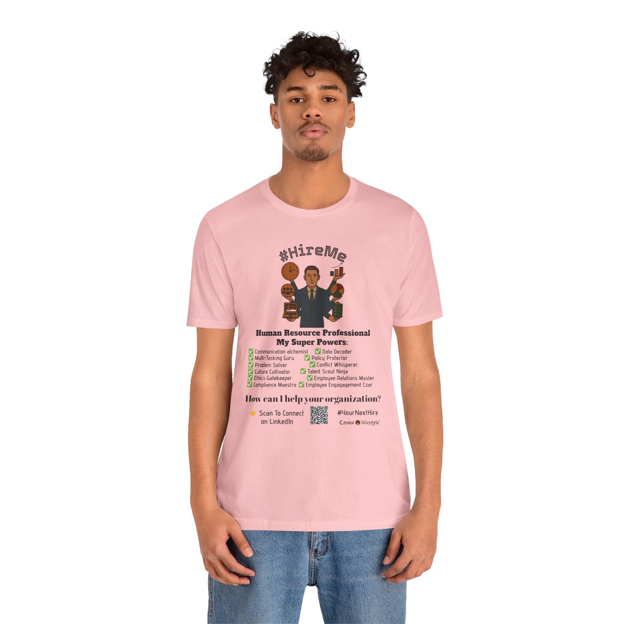 Copy of Short Sleeve Conversation Tee (#HireMe-M)