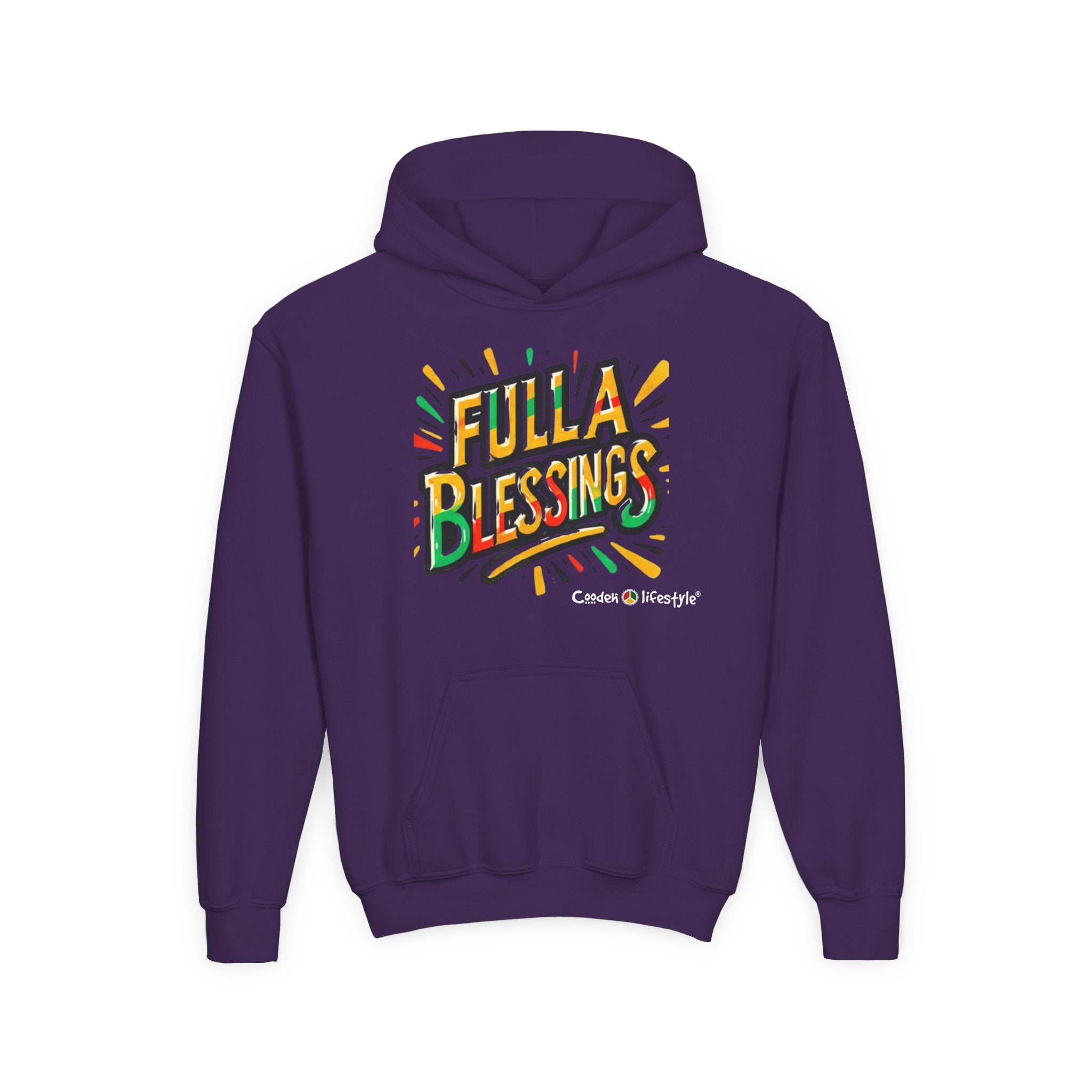 Youth Hooded Sweatshirt (Full-Bless)
