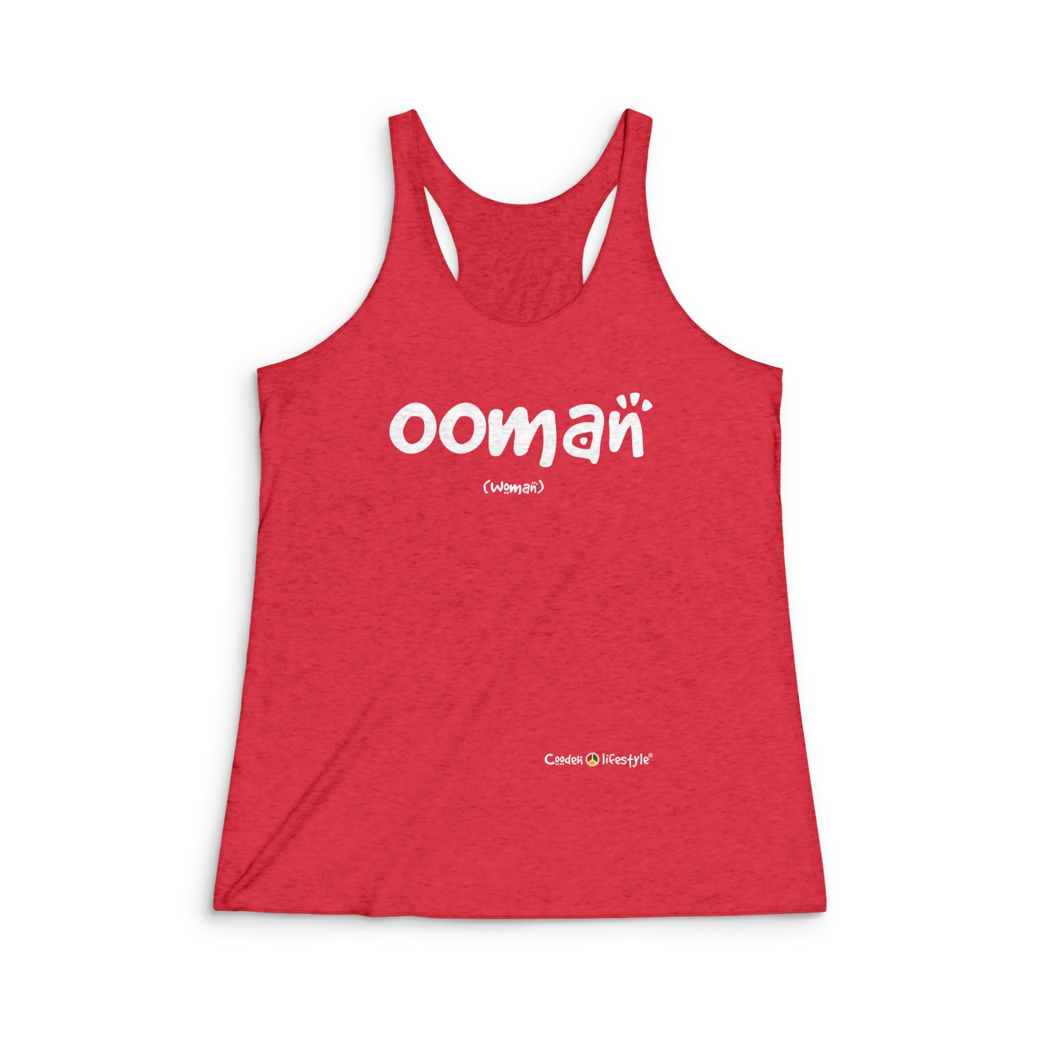 Women's Tri-Blend Racerback Tank (Ooman)