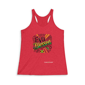 Women's Tri-Blend Racerback Tank (Jam-EvBless)