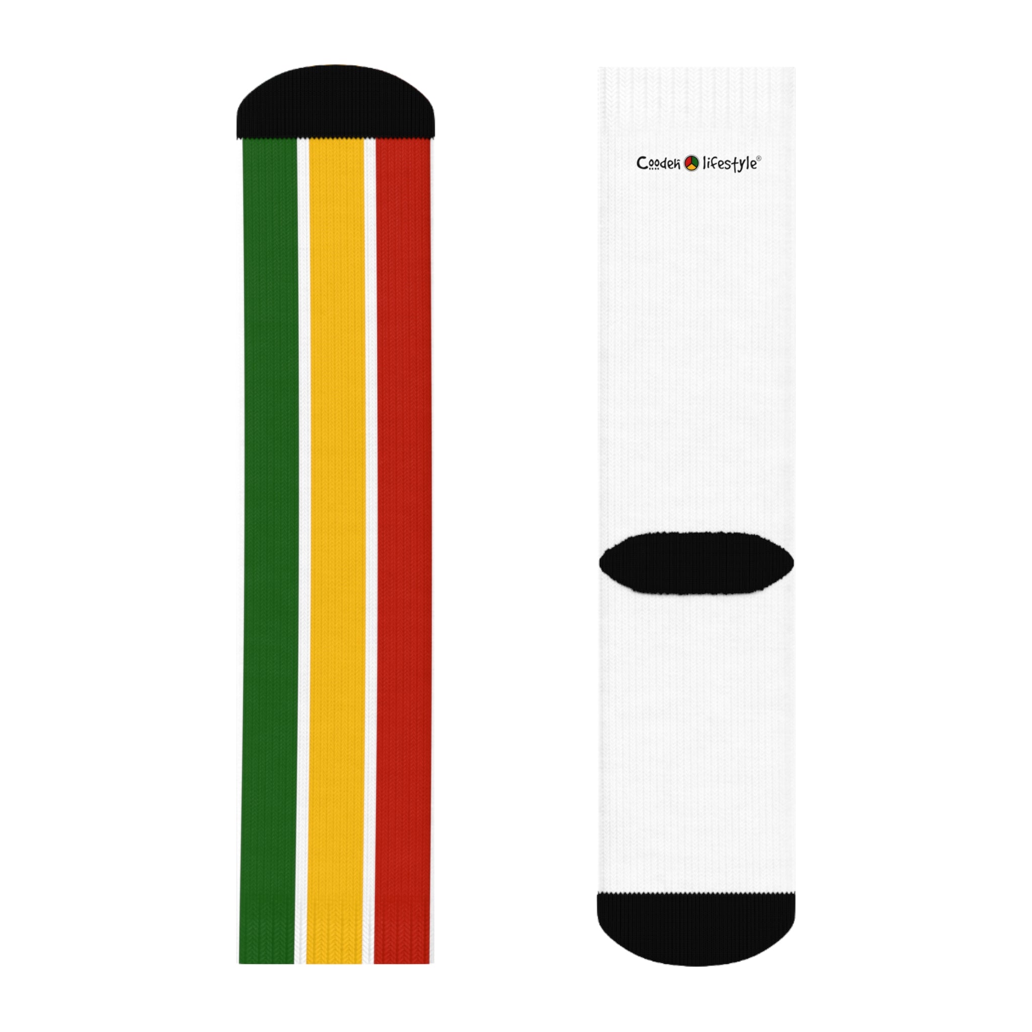 Coodeh Crew Socks (PAN-WHT)