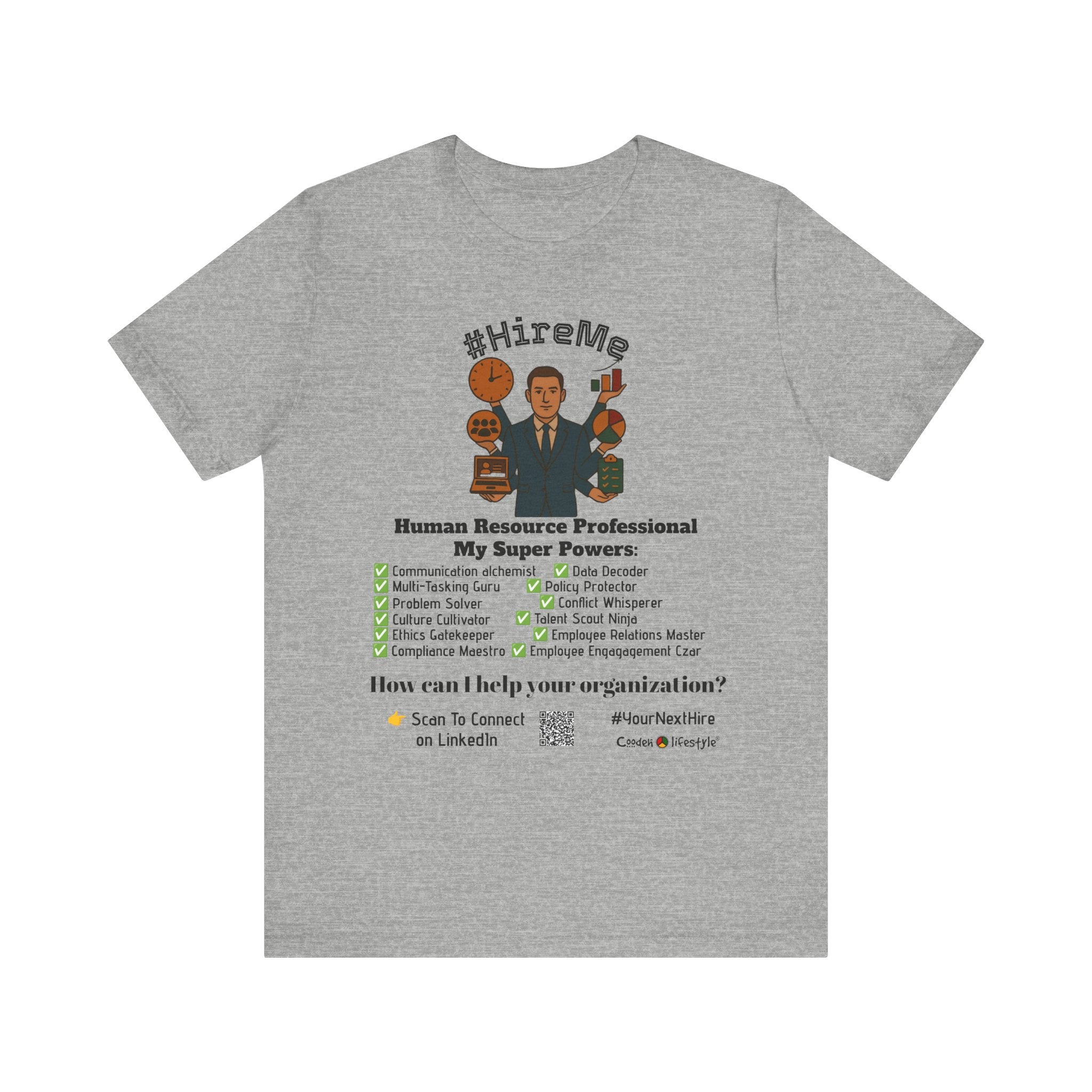 Short Sleeve Conversation Tee (#HireMe-M)