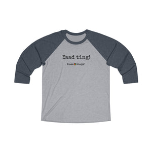 Unisex Tri-Blend 3/4 Raglan Tee (YaadT)