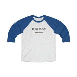 Unisex Tri-Blend 3/4 Raglan Tee (YaadT)