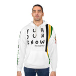 Load image into Gallery viewer, Unisex Pullover Hoodie (YuhDunKnow-WHTJACOL)
