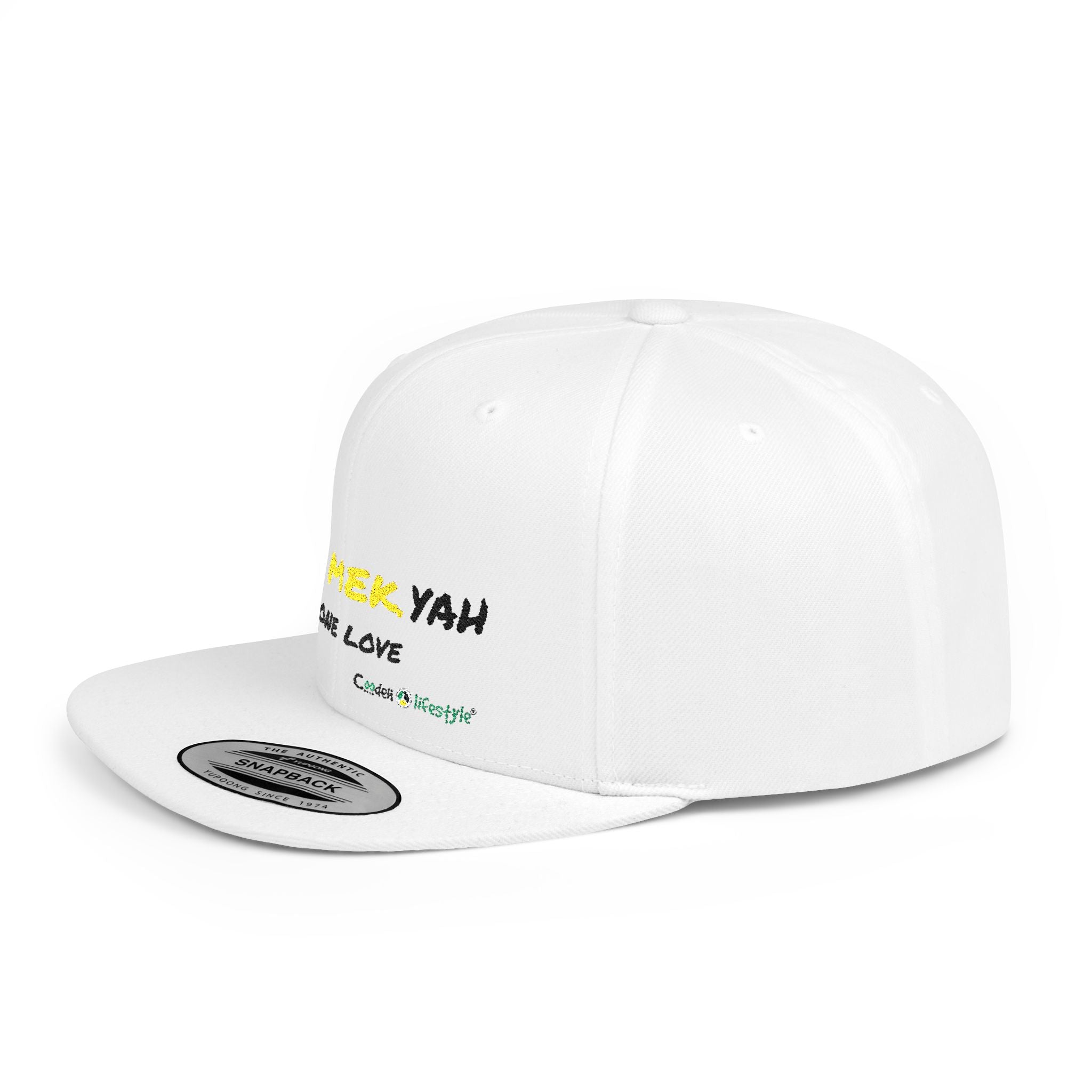 Flat Bill Snapback Hat (JahMekYah)