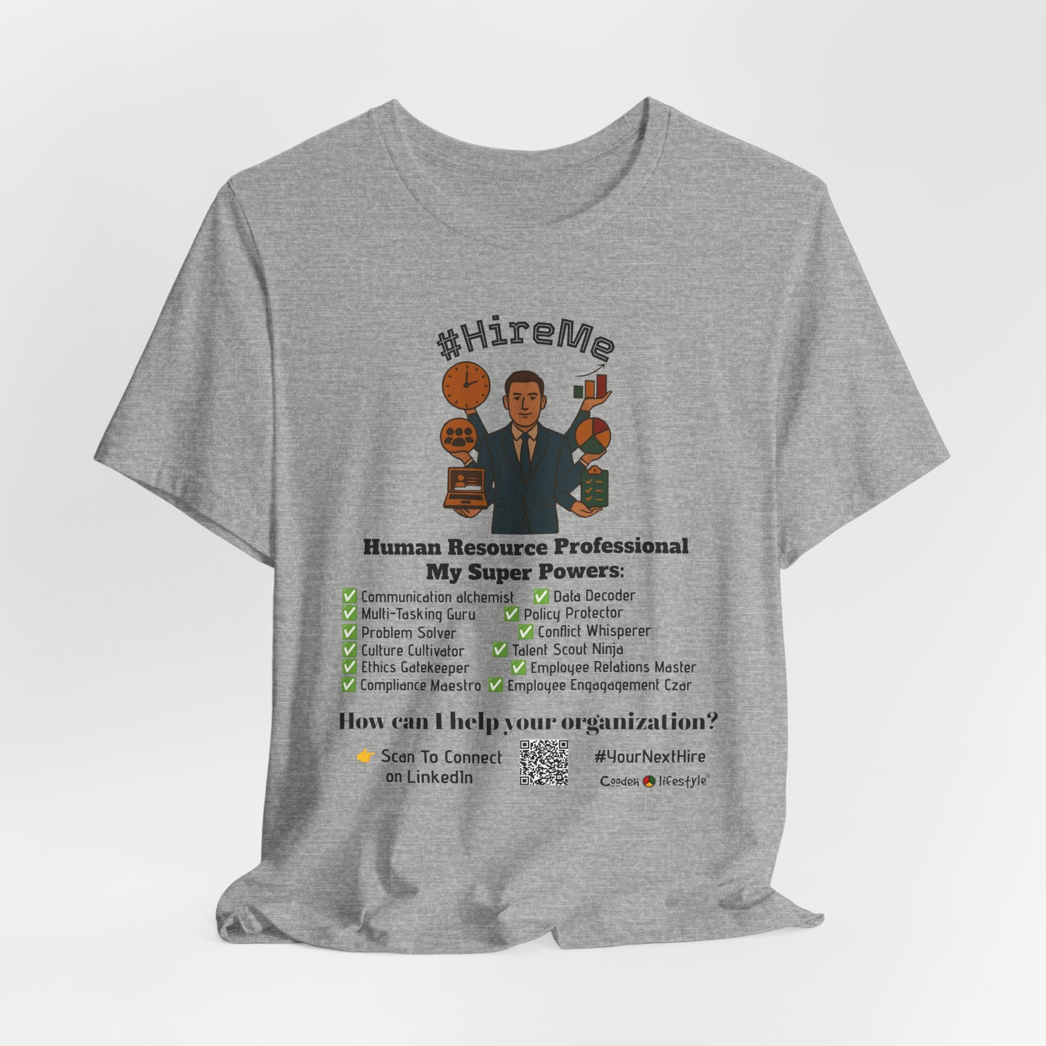 Copy of Short Sleeve Conversation Tee (#HireMe-M)