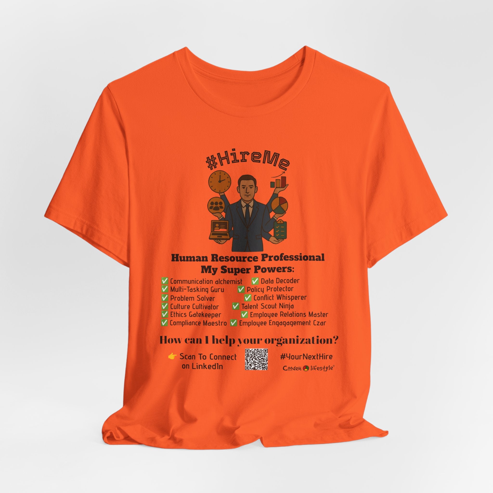 Copy of Short Sleeve Conversation Tee (#HireMe-M)