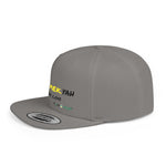 Load image into Gallery viewer, Flat Bill Snapback Hat (JahMekYah)

