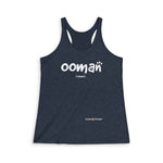 Load image into Gallery viewer, Women&#39;s Tri-Blend Racerback Tank (Ooman)
