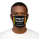 Load image into Gallery viewer, Mixed-Fabric Face Mask (WAHGWANBRED-BLK)
