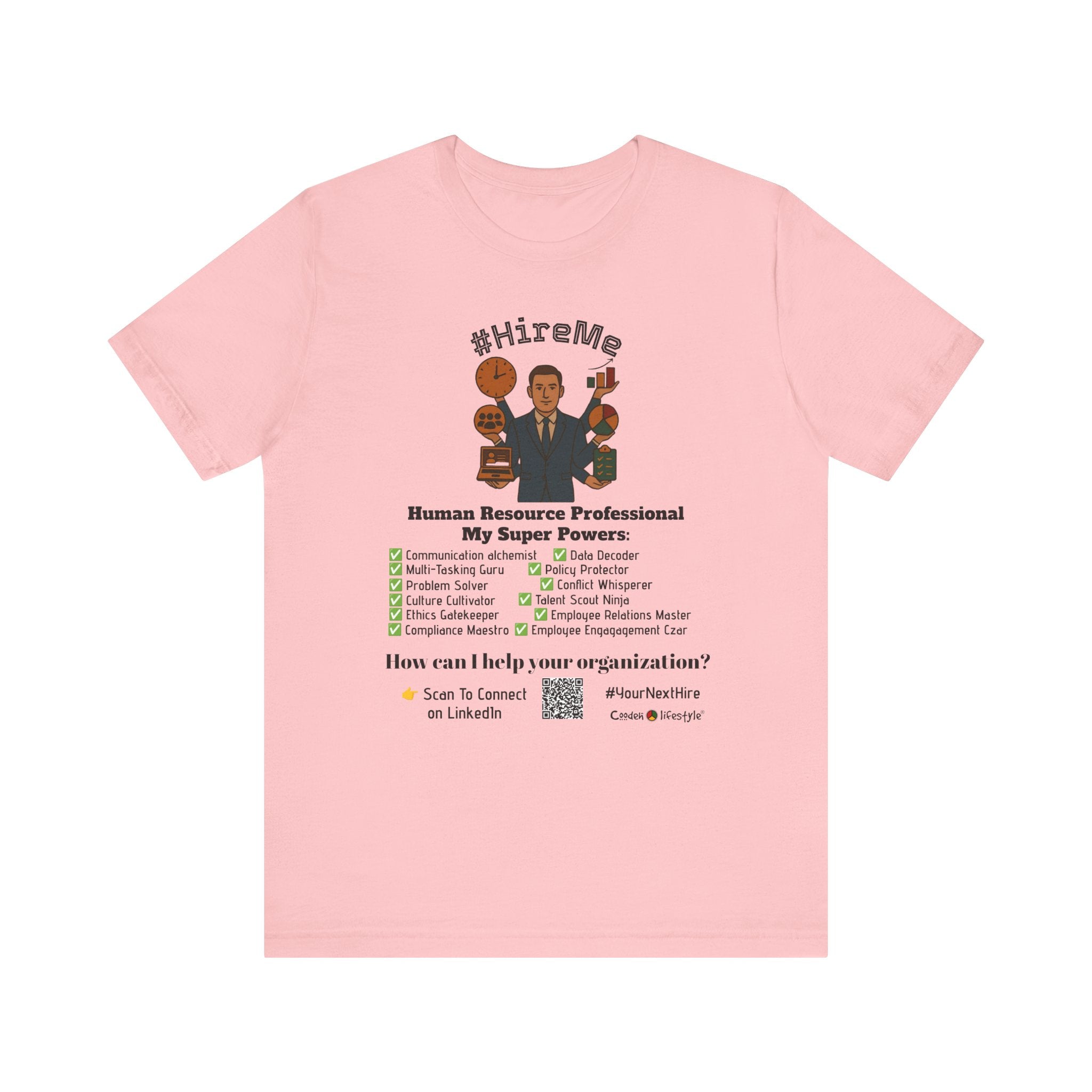 Copy of Short Sleeve Conversation Tee (#HireMe-M)