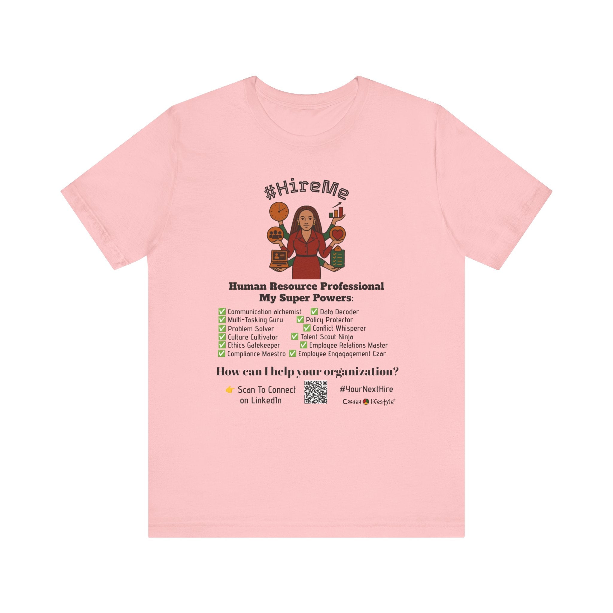 Short Sleeve Conversation Tee (#HireMe-W)