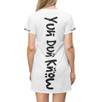 Load image into Gallery viewer, T-Shirt Dress (AWD-GOOD-WHT)
