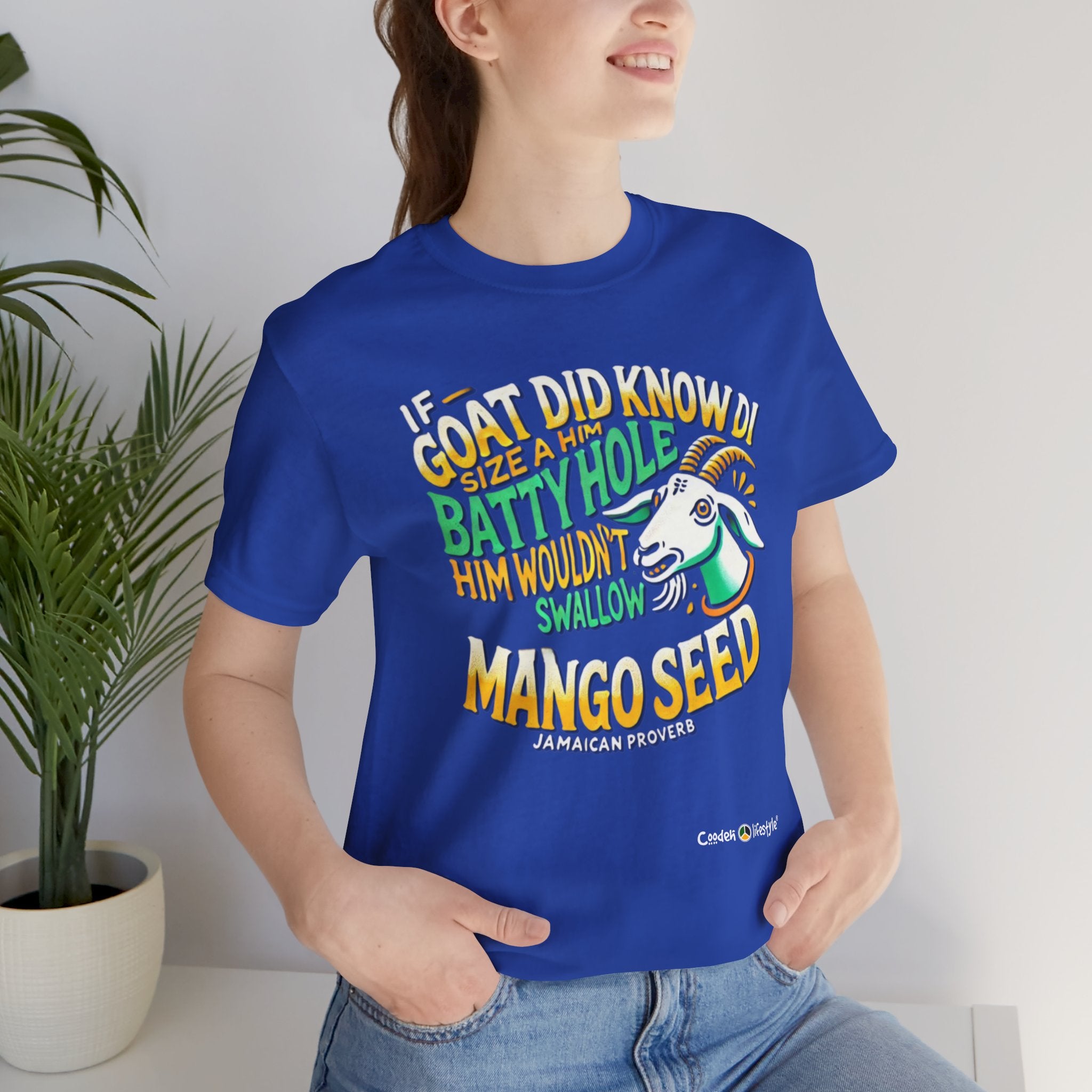 Unisex Jersey Short Sleeve Tee (Goat-Mango)