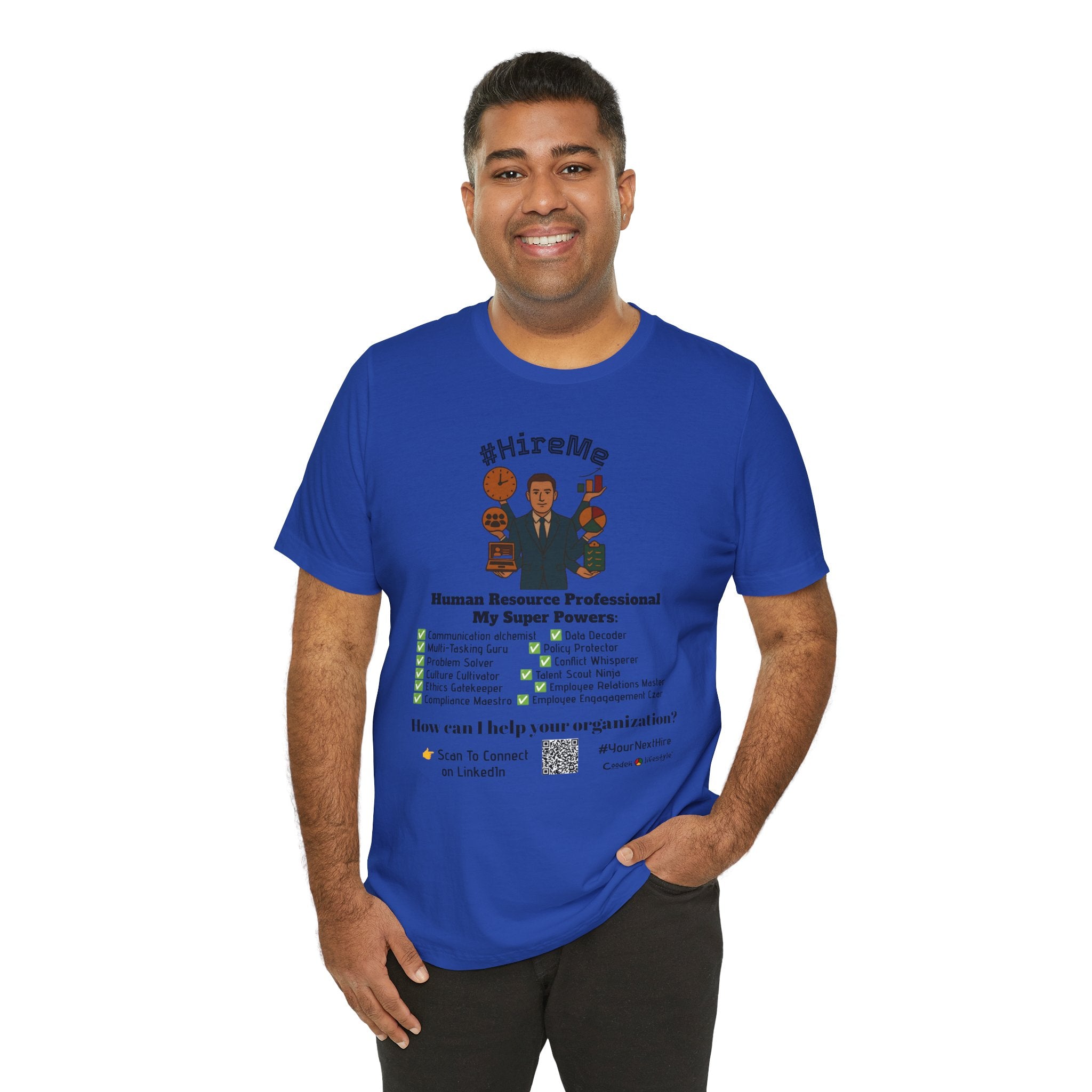 Copy of Short Sleeve Conversation Tee (#HireMe-M)