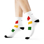 Load image into Gallery viewer, Coodeh Crew Socks (PAN-WHT2)
