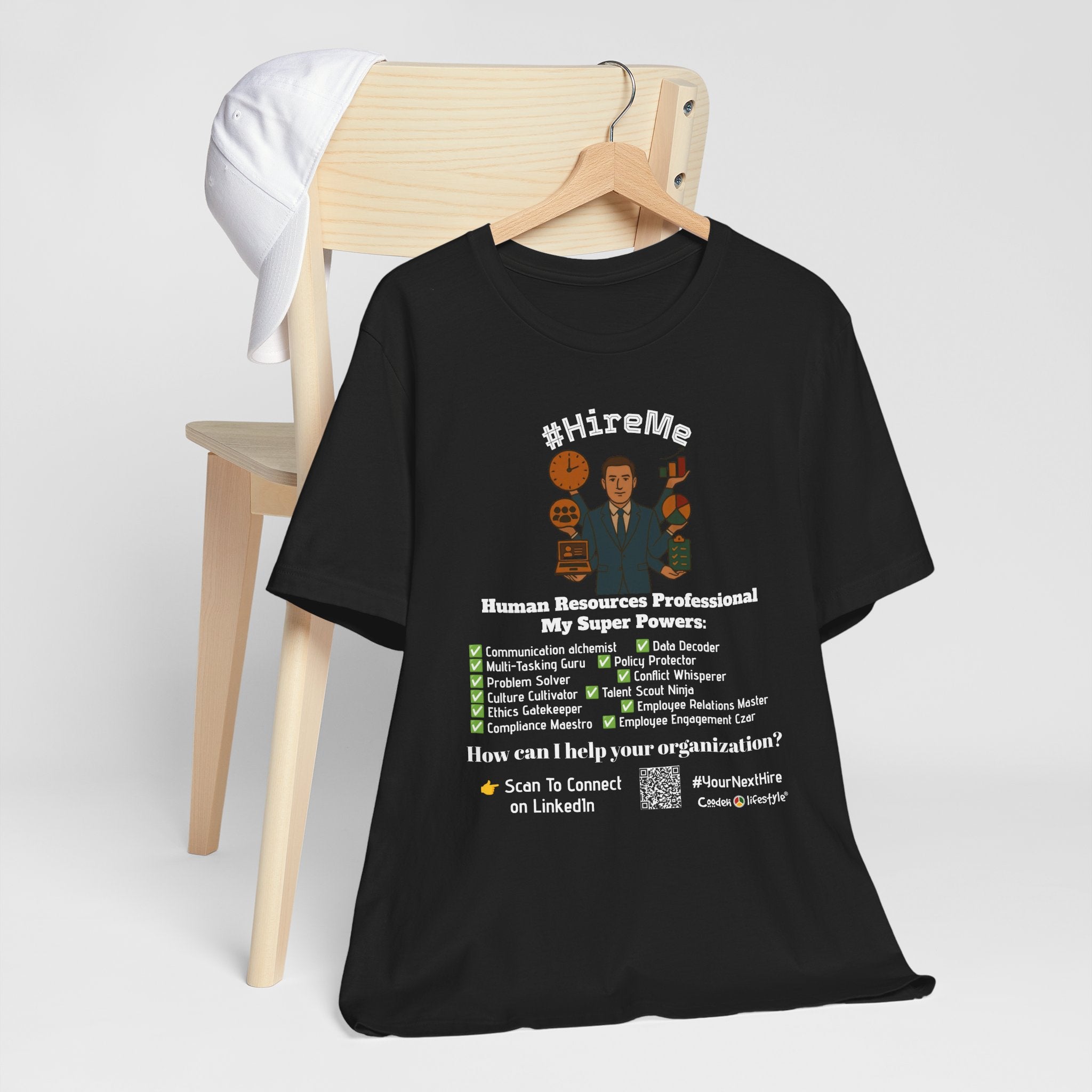 Copy of Short Sleeve Conversation Tee (#HireMe-M)