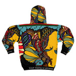 Load image into Gallery viewer, Personalized Unisex Zip Hoodie (Multi-Art2-BLK-AAF-Custom)

