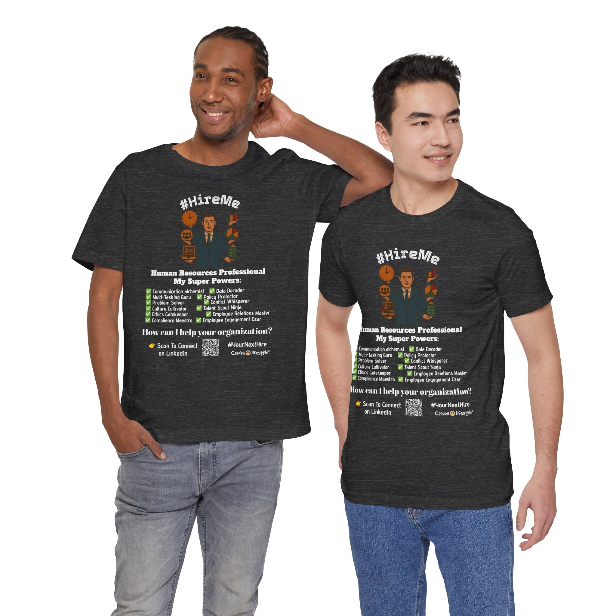 Copy of Short Sleeve Conversation Tee (#HireMe-M)
