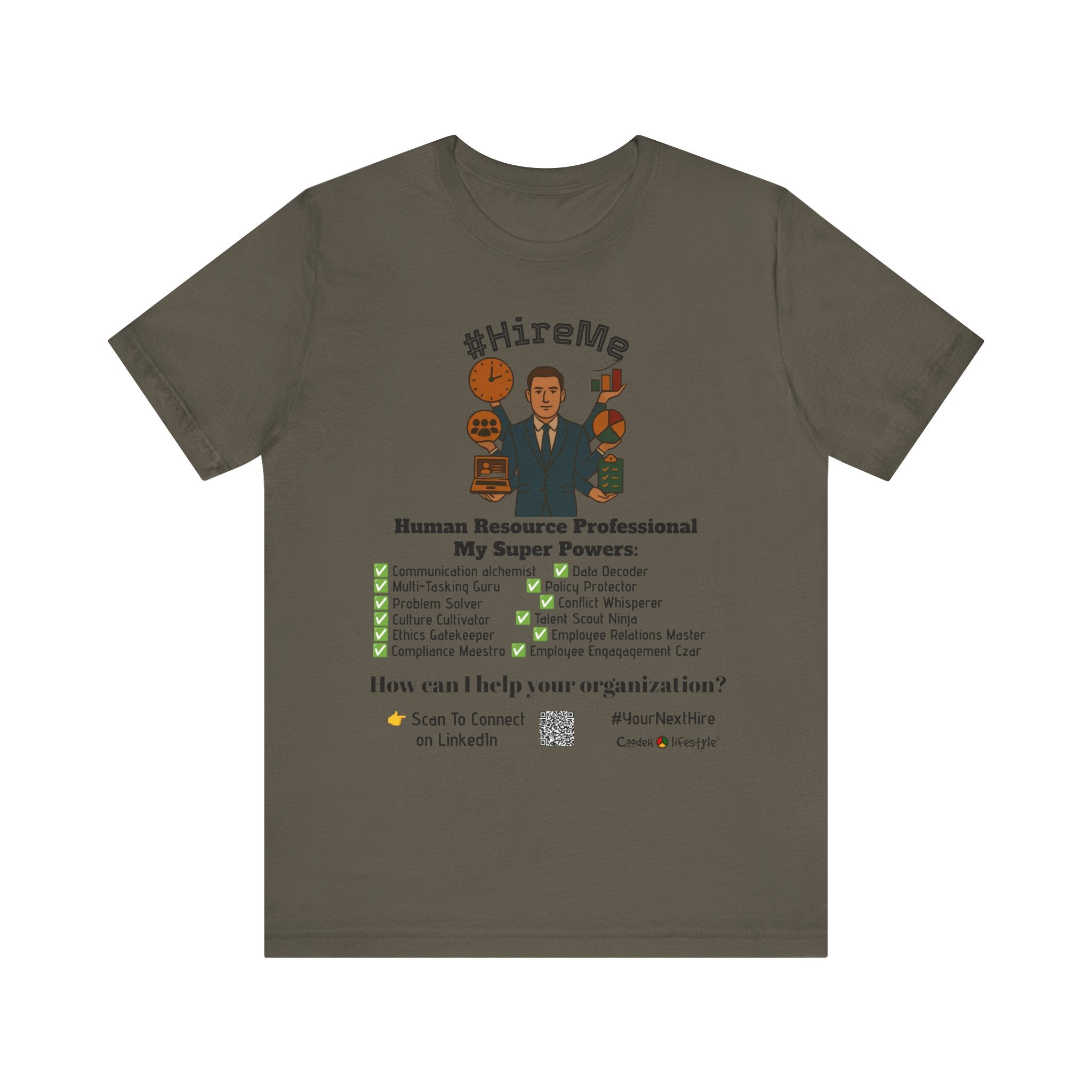 Short Sleeve Conversation Tee (#HireMe-M)