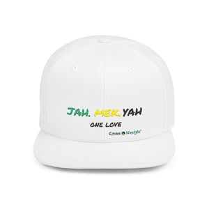 Flat Bill Snapback Hat (JahMekYah)